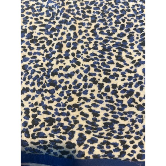 Ellen Tracy Small Blue & White Animal Print Night Gown - Picture 3 of 7